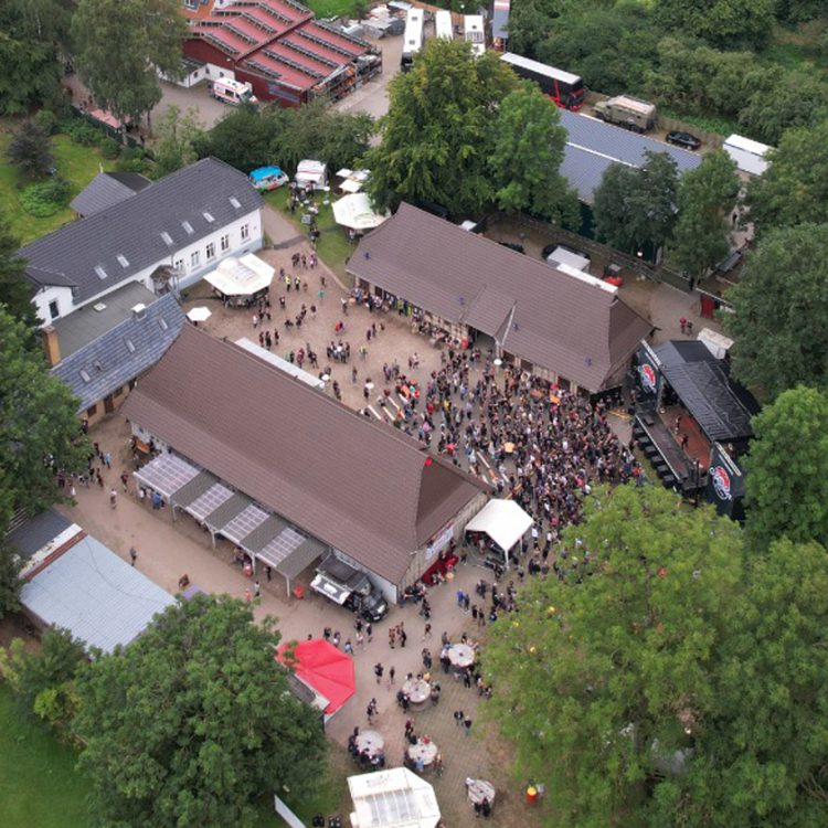 Luftaufnahme Angeliter Kulturhof